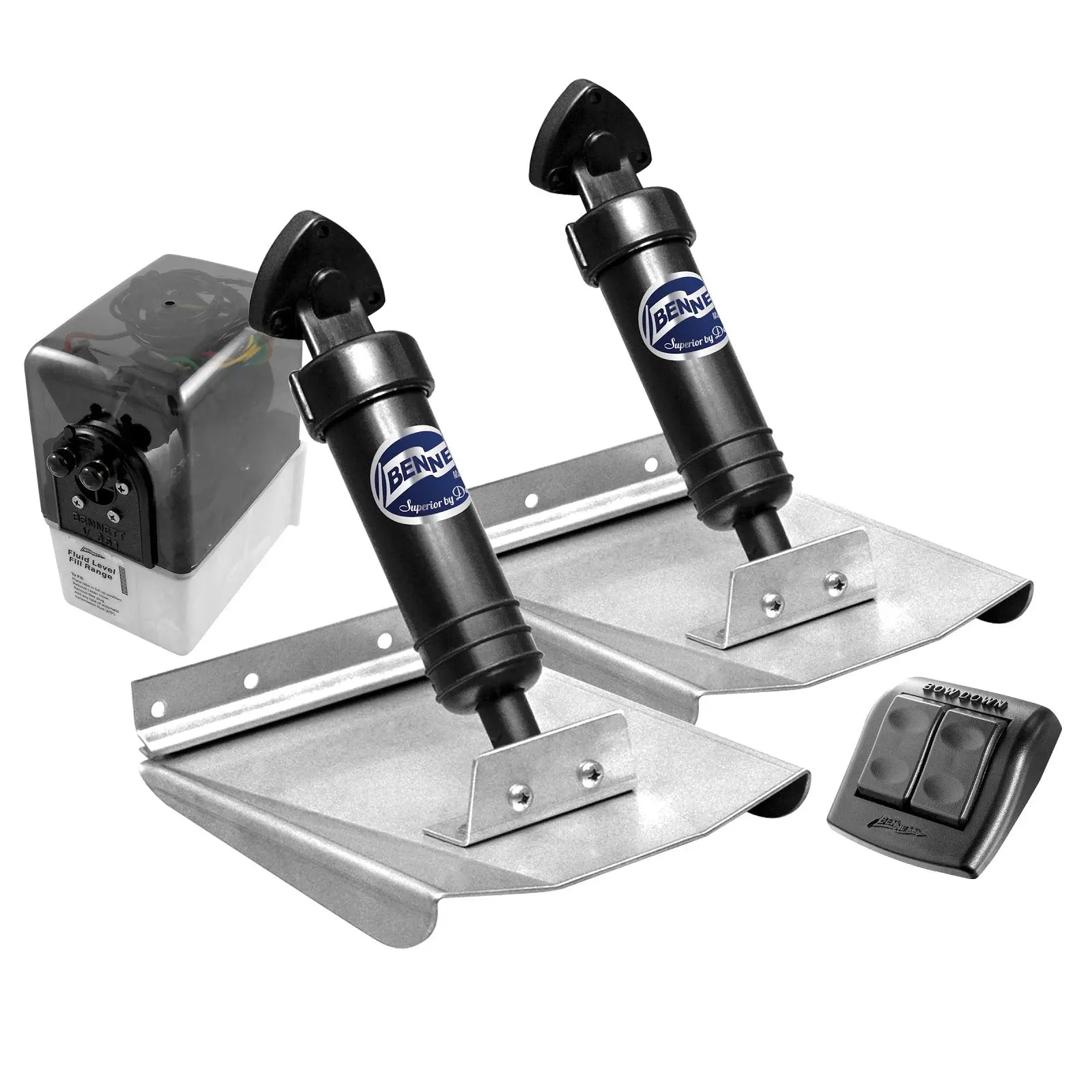 Bennett M80 8x10 Trim Tabs with Rocker Switch for Enhanced Boat Performance