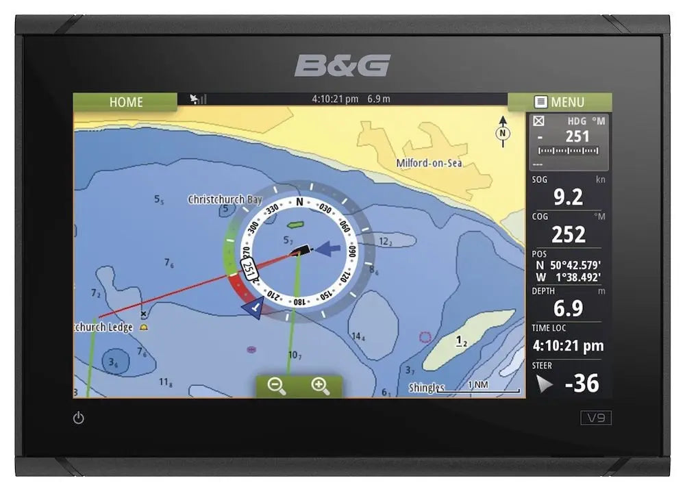 B&G Vulcan 9 FS Multifunction Display with C-Map Discover - Model 000-13214-009