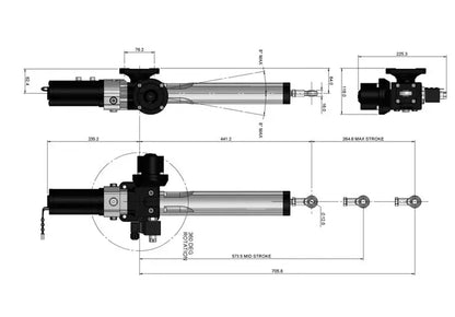B&G Hydraulic Ram T2 24V Drive Unit – Marine Hydraulic Linear Actuator for Vessel Steering