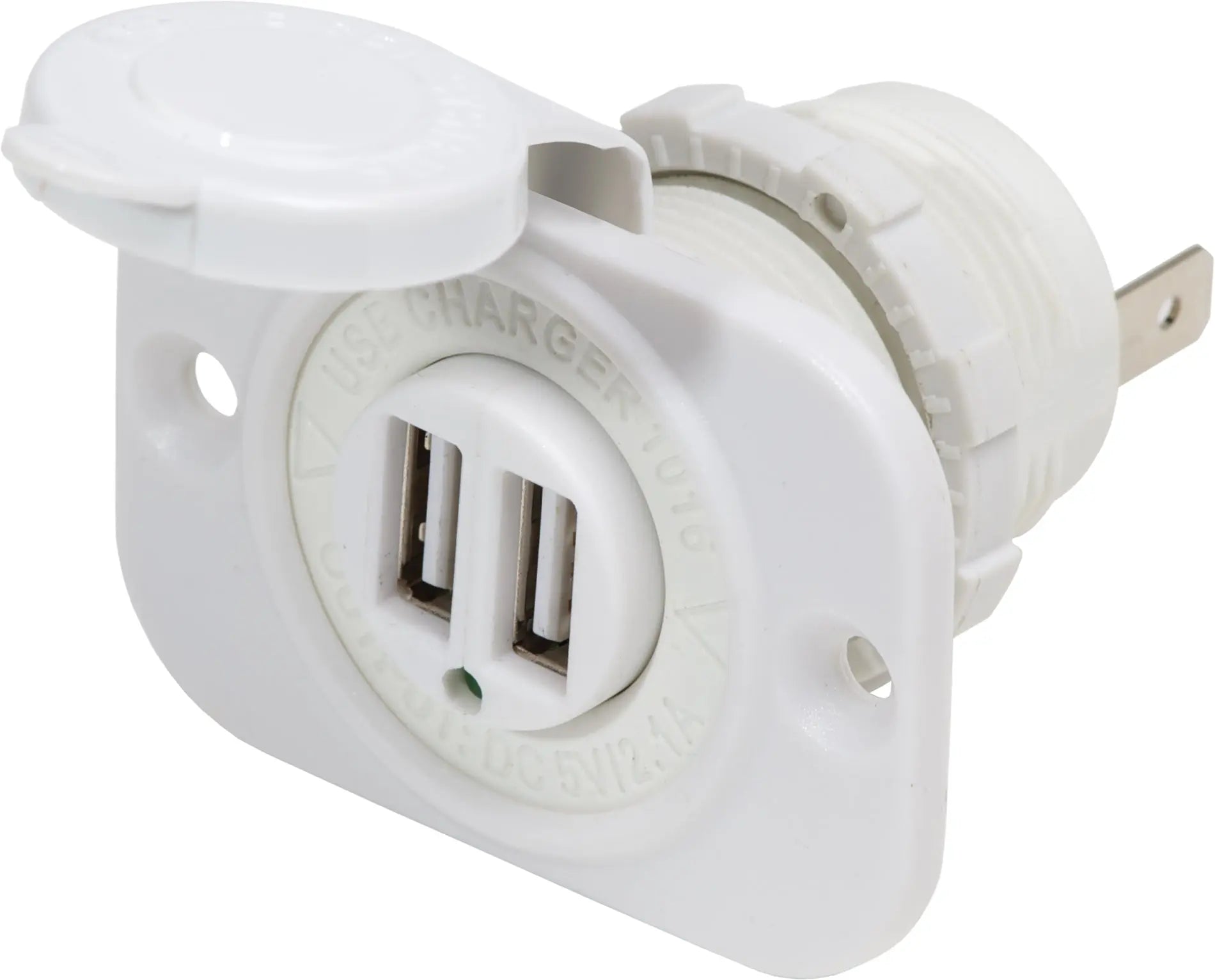 Blue Sea Systems Dual USB 2.1A Charger Port for 12/24V DC Sockets
