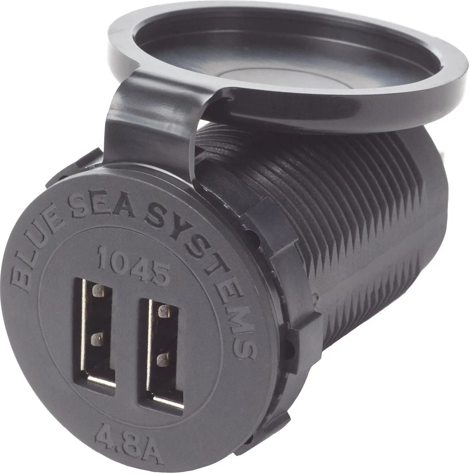 Blue Sea Systems 12/24V Dual USB 4.8A Charger Port with Socket Mount
