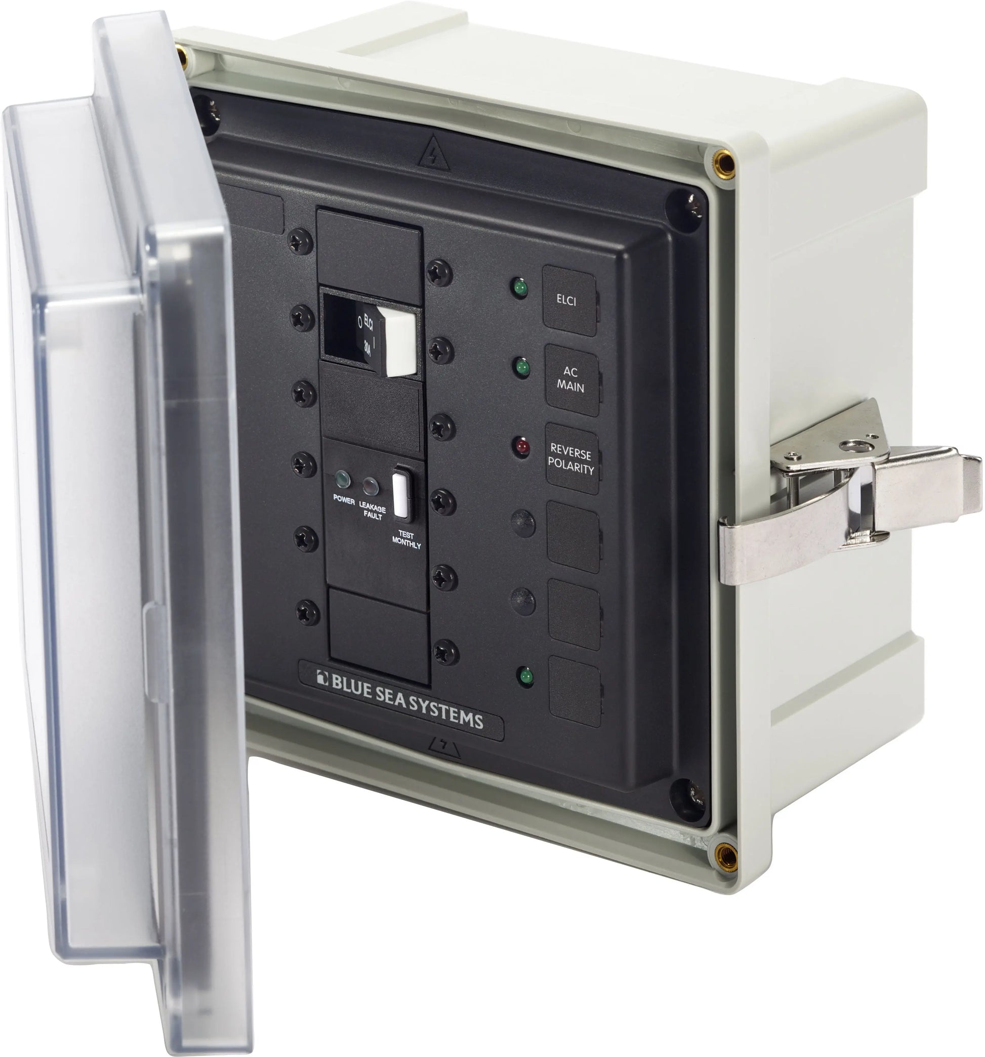 Blue Sea Systems 3119-BSS Surface Mount System Panel Enclosure for 120/240V AC 50A ELCI Main