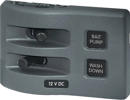 Blue Sea Systems WeatherDeck(R) 12V DC Waterproof 2-Position Switch Panel - Model 4303-BSS