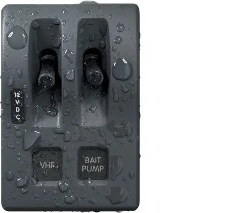 Blue Sea Systems WeatherDeck(R) 12V DC Waterproof 2-Position Switch Panel - Model 4303-BSS