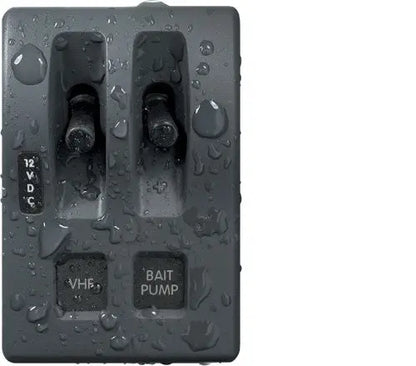 Blue Sea Systems WeatherDeck(R) 12V DC Waterproof 2-Position Switch Panel - Model 4303-BSS