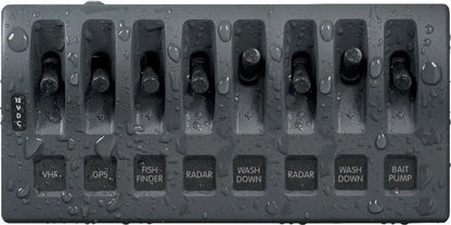 Blue Sea Systems WeatherDeck 12V DC Waterproof Switch Panel - 8 Position