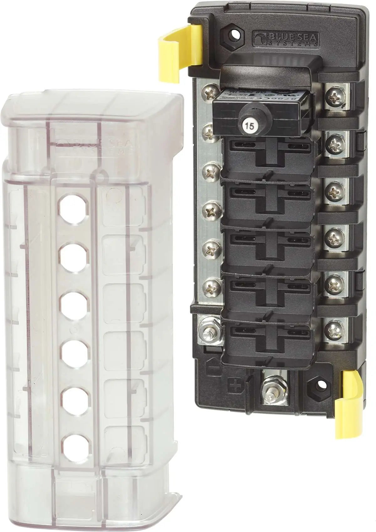 Blue Sea Systems ST CLB Circuit Breaker Block - 6 Position with Negative Bus