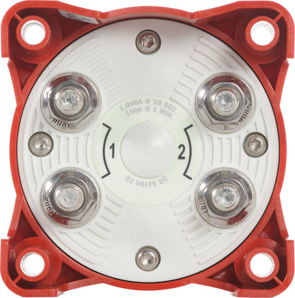 Blue Sea Systems E-Series Dual Circuit Battery Switch Model 5510E-BSS for Marine and RV Applications