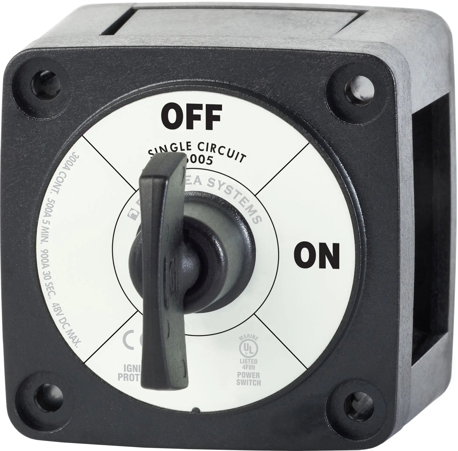 Blue Sea Systems M-Series Mini On-Off Battery Switch with Key - Model 6005200-BSS