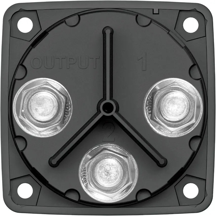 Blue Sea Systems M-Series Mini Selector Battery Switch - Black (Part Number 6007200-BSS)