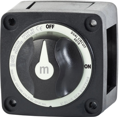 Blue Sea Systems M-Series Dual Circuit Battery Switch Model 6010200-BSS