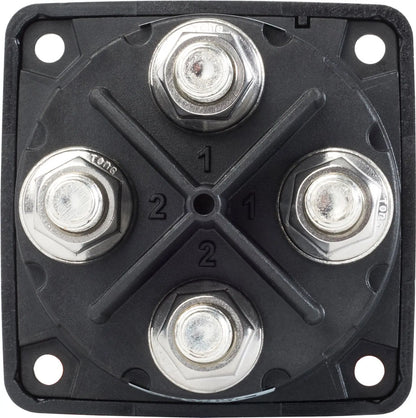Blue Sea Systems M-Series Battery Switch On/Off Dual Circuit Plus - Black (Part 6011200-BSS)