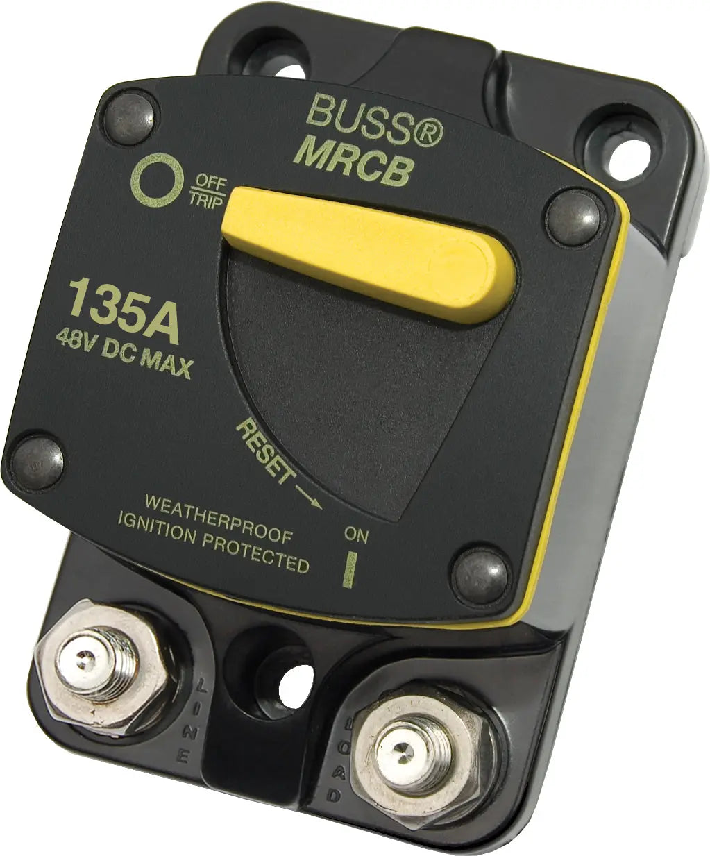 Blue Sea Systems 187-Series 135 Amp Circuit Breaker - Surface Mount, Waterproof, Ignition Protected