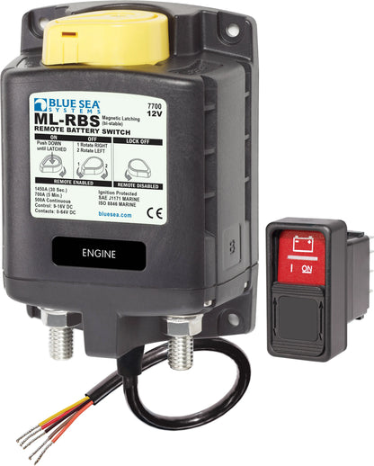Blue Sea Systems ML-RBS 12V DC 500A Remote Battery Switch with Manual Control
