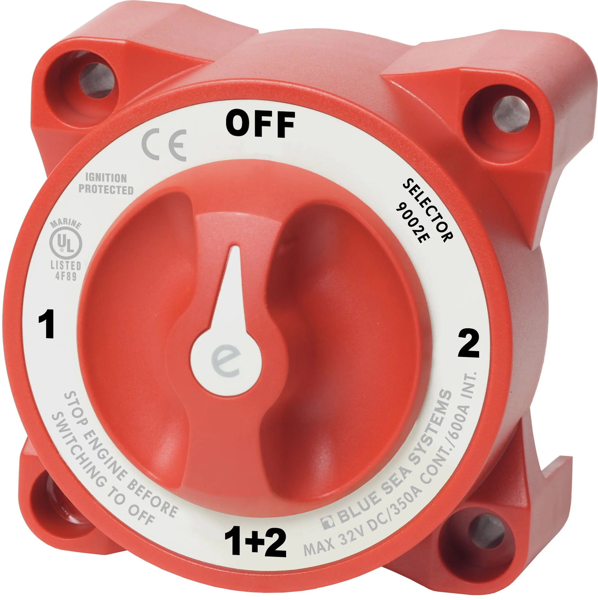 Blue Sea Systems 9002E-BSS e-Series Selector Battery Switch with AFD