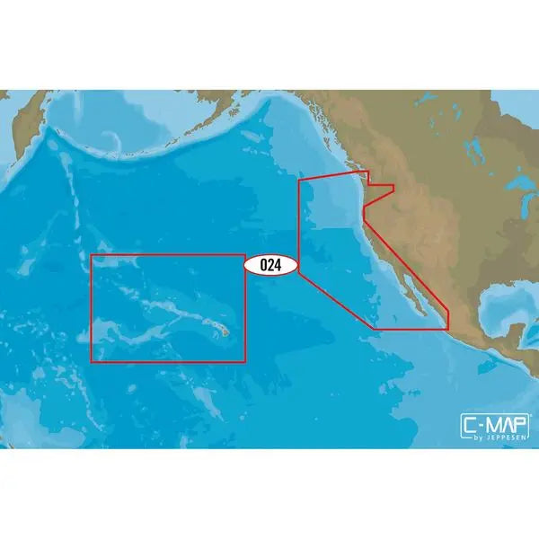 C-Map M-NA-D024 4D microSD Chart for West Coast & Hawaii - Detailed Marine Navigation