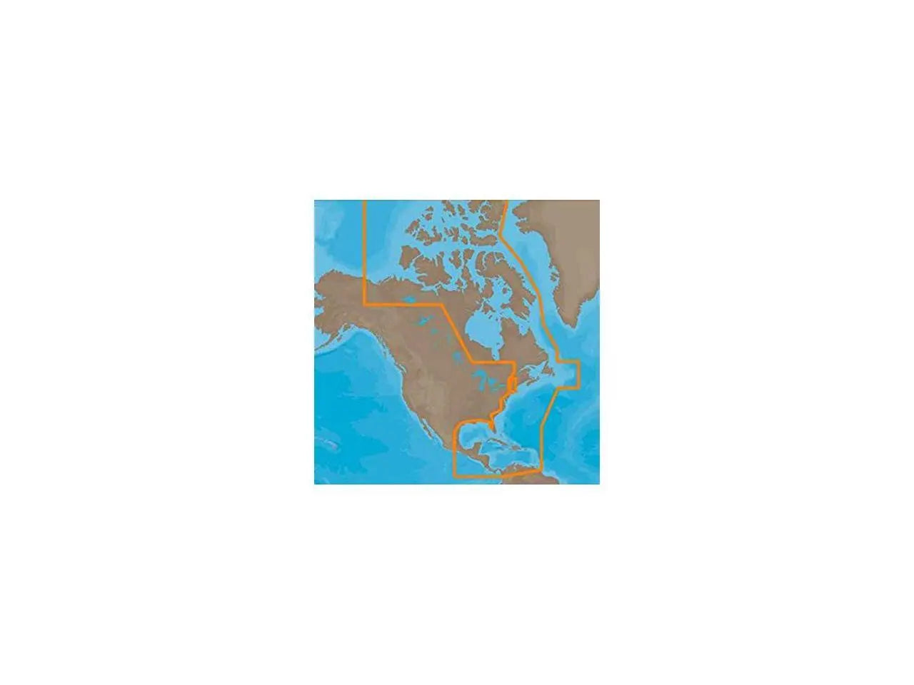 C-Map M-NA-D033 4D MicroSD Chart for Atlantic Coast, Gulf of Mexico, and Caribbean