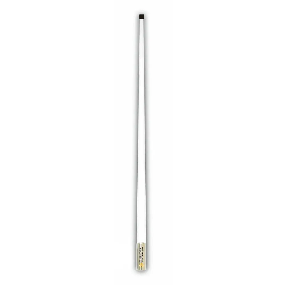 Digital Antenna 528-VW 4ft White VHF Marine Antenna for Small Boats and High-Speed Vessels