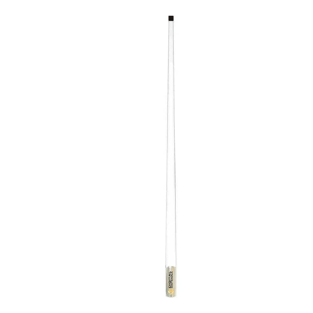 Digital Antenna 529-VW-S 8ft White VHF Marine Antenna with 6dB Gain and Easy Connect System