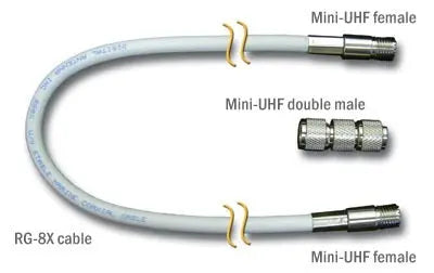 Digital Antenna C118-10 10ft RG8X Marine Extension Cable with Mini UHF Connectors
