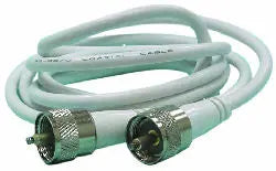Digital Antenna 20ft RG8X Coaxial Cable with Mini UHF Female Connectors and PL259 Adapter