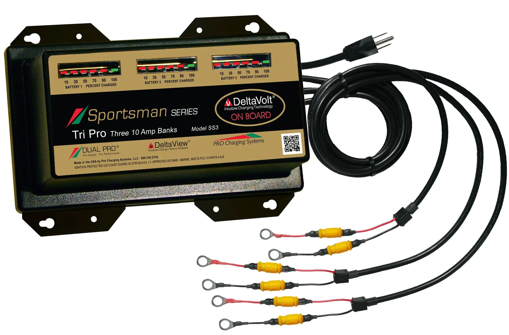 Dual Pro SS3 Battery Charger - 3 Bank, 30 Amps by Dual Pro