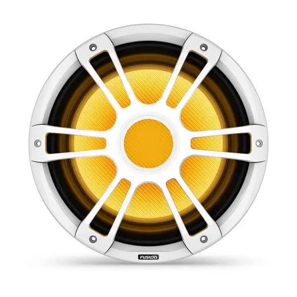 Fusion SG-SL123SPW 12in 600 Watt Sub-Woofer Sports Grill White