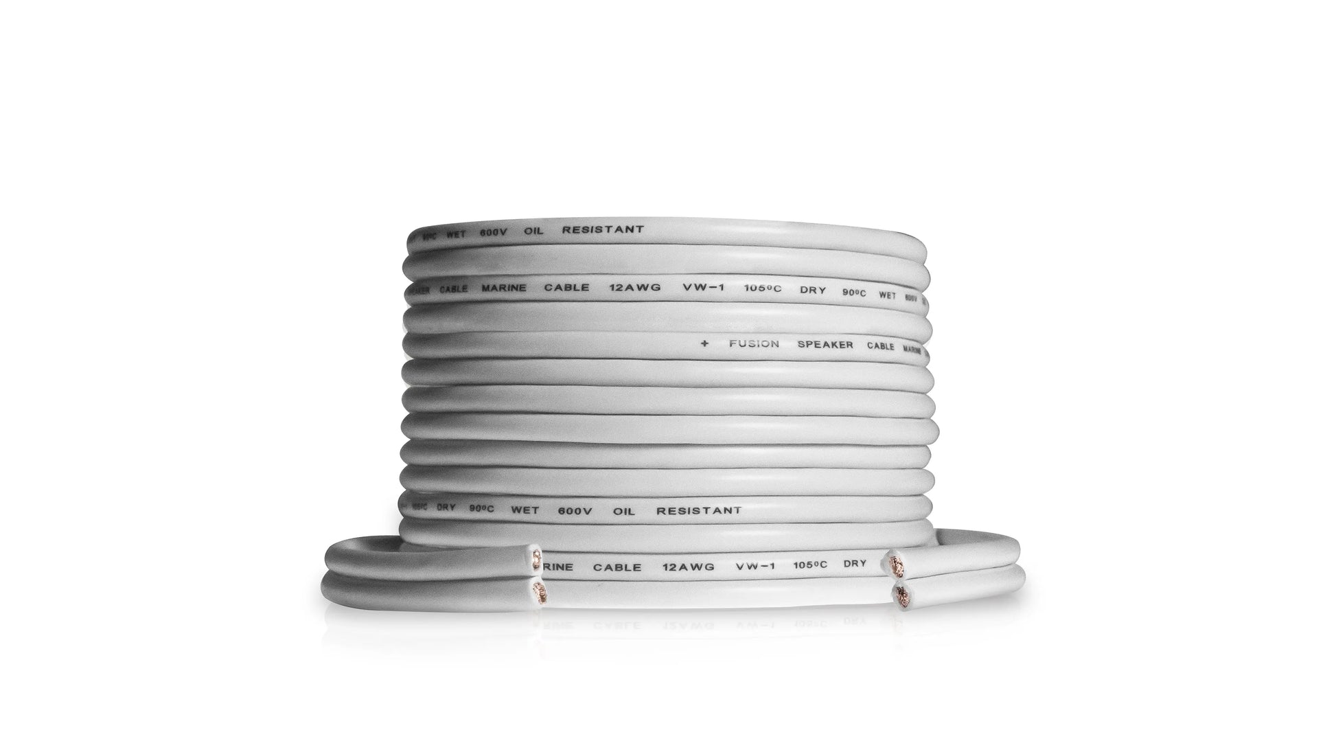 Fusion Electronics 12 AWG Marine Speaker Wire, 25 Feet – Reliable Audio Connection for Boats