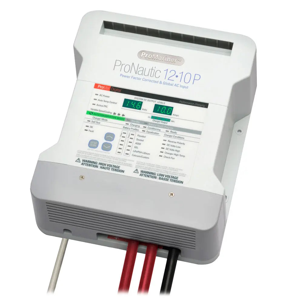 ProMariner ProNautic 1210P 10 Amp 2 Bank Battery Charger for Marine Applications