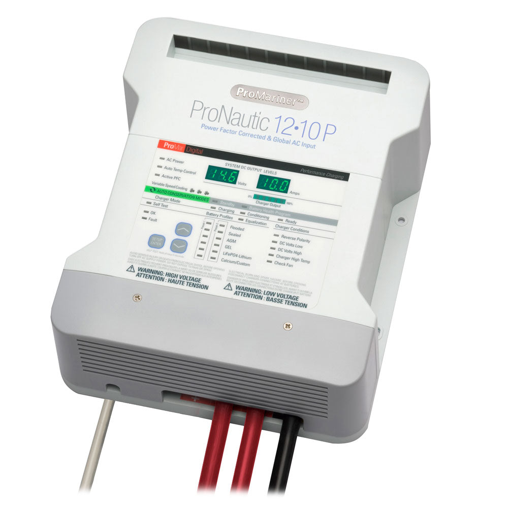 ProMariner ProNautic 1210P 10 Amp 2 Bank Battery Charger for Marine Applications