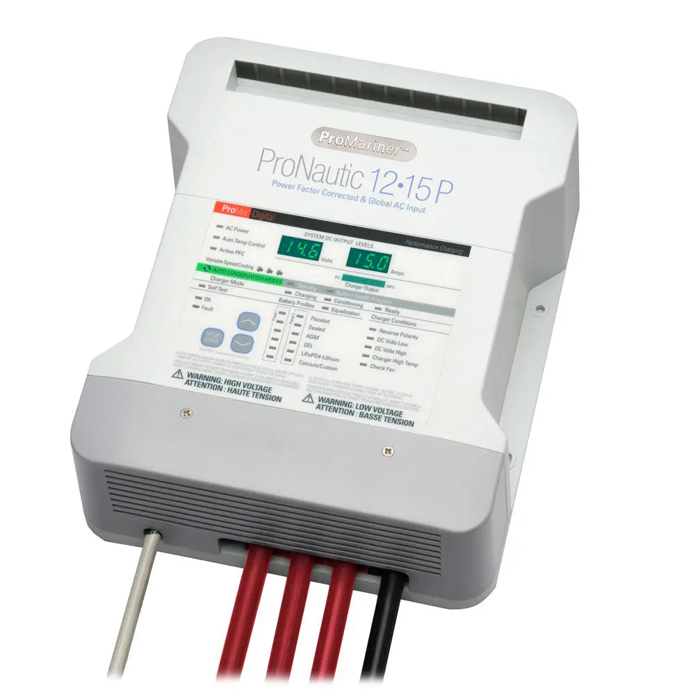 ProMariner ProNautic 1215P 15 Amp 3 Bank Battery Charger - Digital Performance Charging System