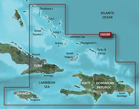 Garmin HXUS029R G3 Micro SD Southern Bahamas Chart for Enhanced Marine Navigation