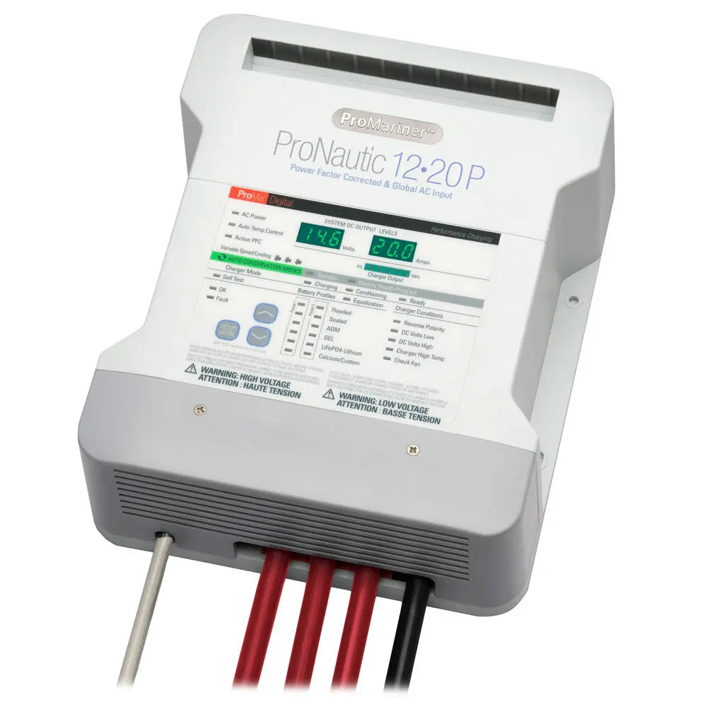 ProMariner ProNautic 1220P 20 Amp 3 Bank Battery Charger - Digital Performance Charging System
