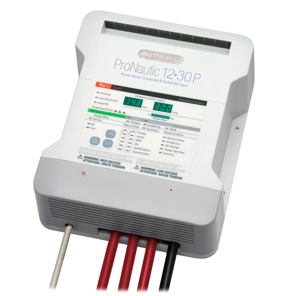 ProMariner ProNautic 1230P 30 Amp 3 Bank Battery Charger for Marine Applications