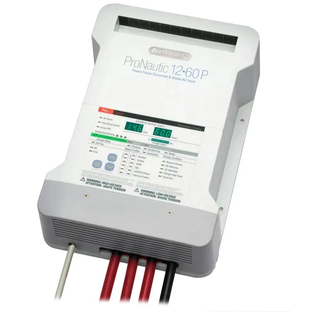 ProMariner ProNautic 1260P 60 Amp 3 Bank Battery Charger for Marine and RV Applications by ProMariner