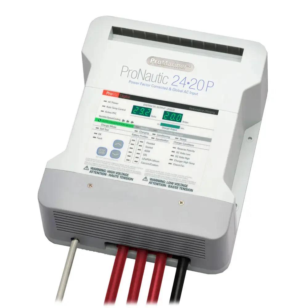 ProMariner ProNautic 2420P 24V 20 Amp 3 Bank Battery Charger by ProMariner by ProMariner