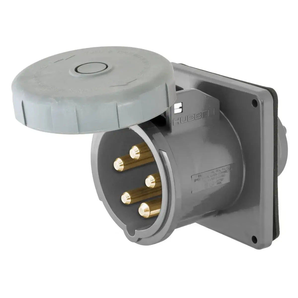 Hubbell M5100B9R 100A 30Y 120/208V Inlet