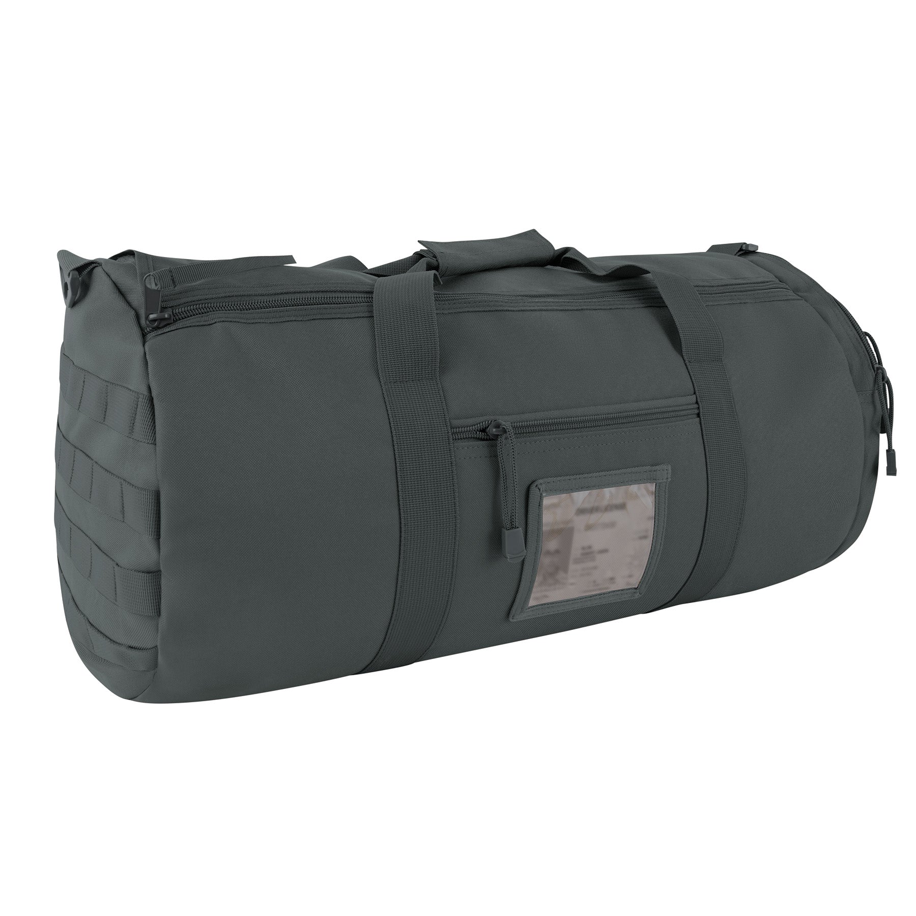 Rothco Tactical Traveler Duffle Bag 24 Inches in Gunmetal Grey - Rugged Military-Style Gear Bag with Multiple Compartments and MOLLE Compatibility
