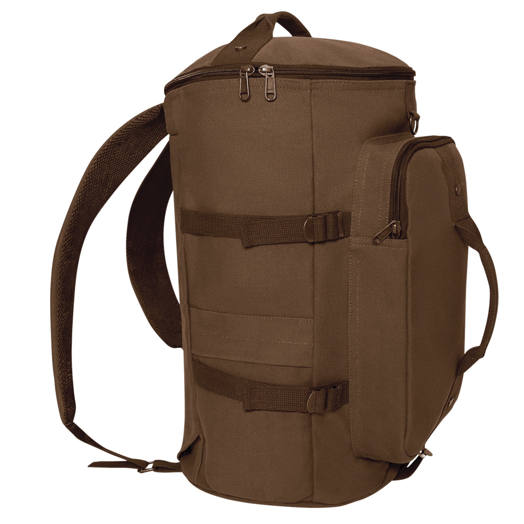Rothco Convertible Canvas Duffle Backpack - 19 Inches Brown Part 25160