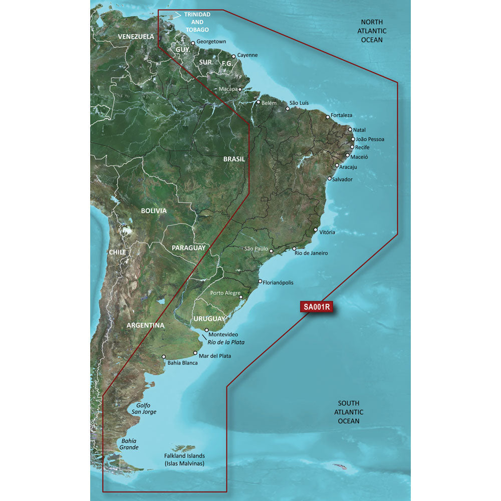 Garmin BlueChart g3 HD HXSA001R South America East Coast microSD/SD Card