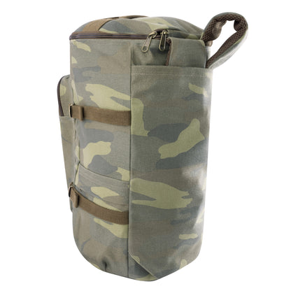 Rothco Convertible Canvas Duffle Backpack 19 Inches Woodland Camo