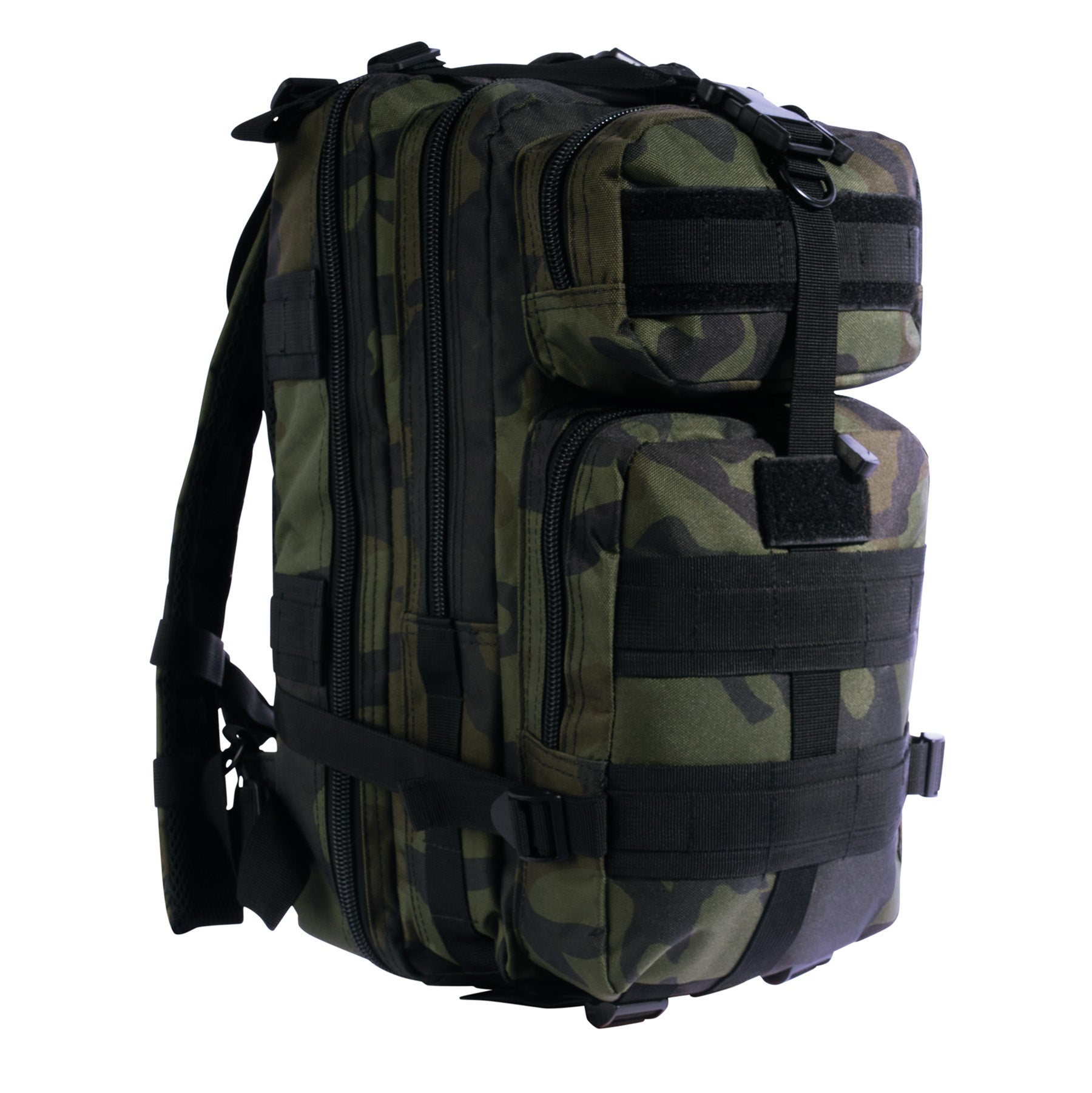 Rothco Medium Transport Pack Midnight Woodland Camo – Tactical & Outdoor Backpack with 25L Capacity