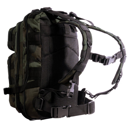 Rothco Medium Transport Pack Midnight Woodland Camo – Tactical & Outdoor Backpack with 25L Capacity