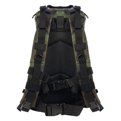 Rothco Medium Transport Pack Midnight Woodland Camo – Tactical & Outdoor Backpack with 25L Capacity