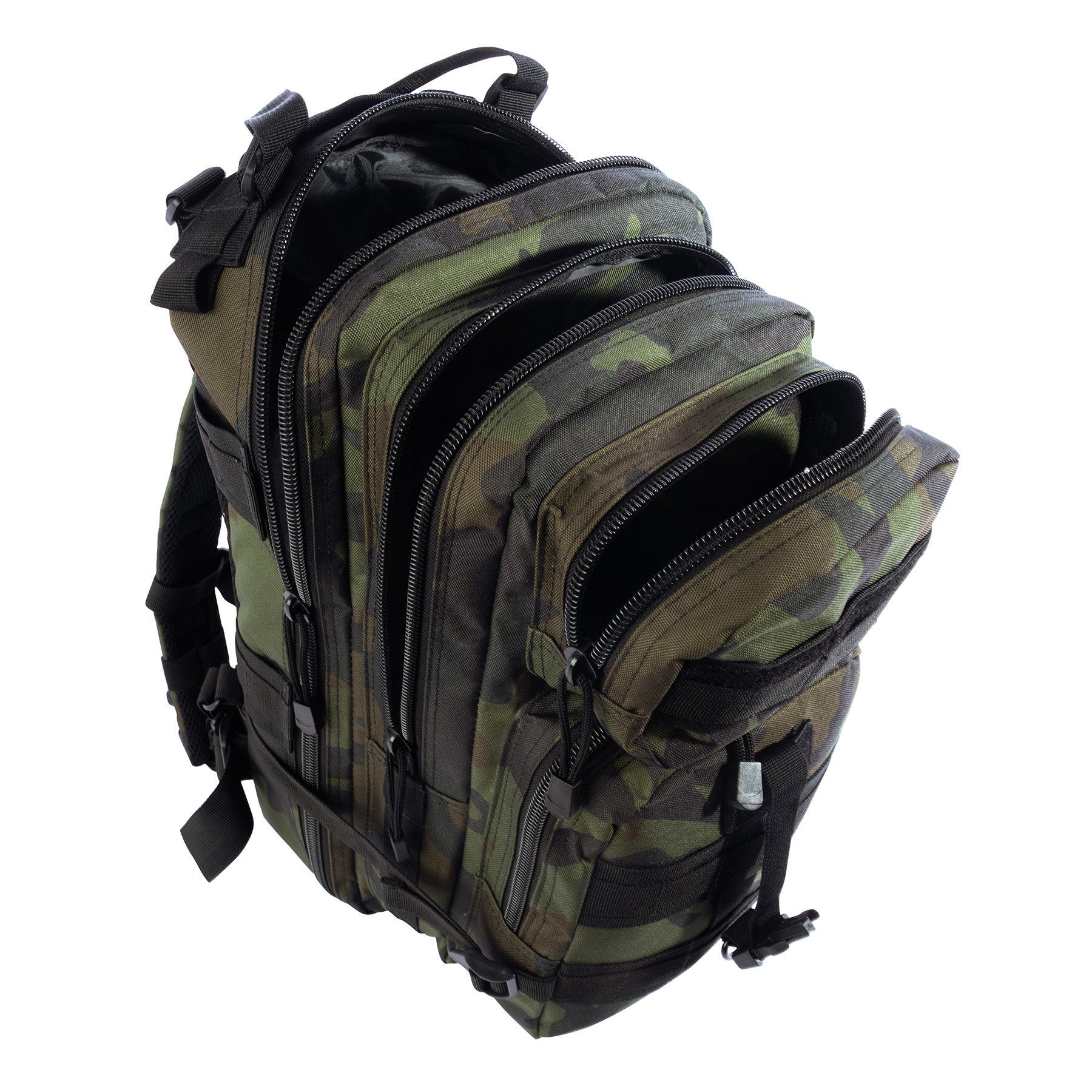 Rothco Medium Transport Pack Midnight Woodland Camo – Tactical & Outdoor Backpack with 25L Capacity