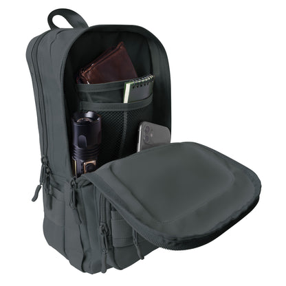 Rothco Tactical Traveler Sling Bag Dark Grey with Concealed Carry and Adjustable Strap