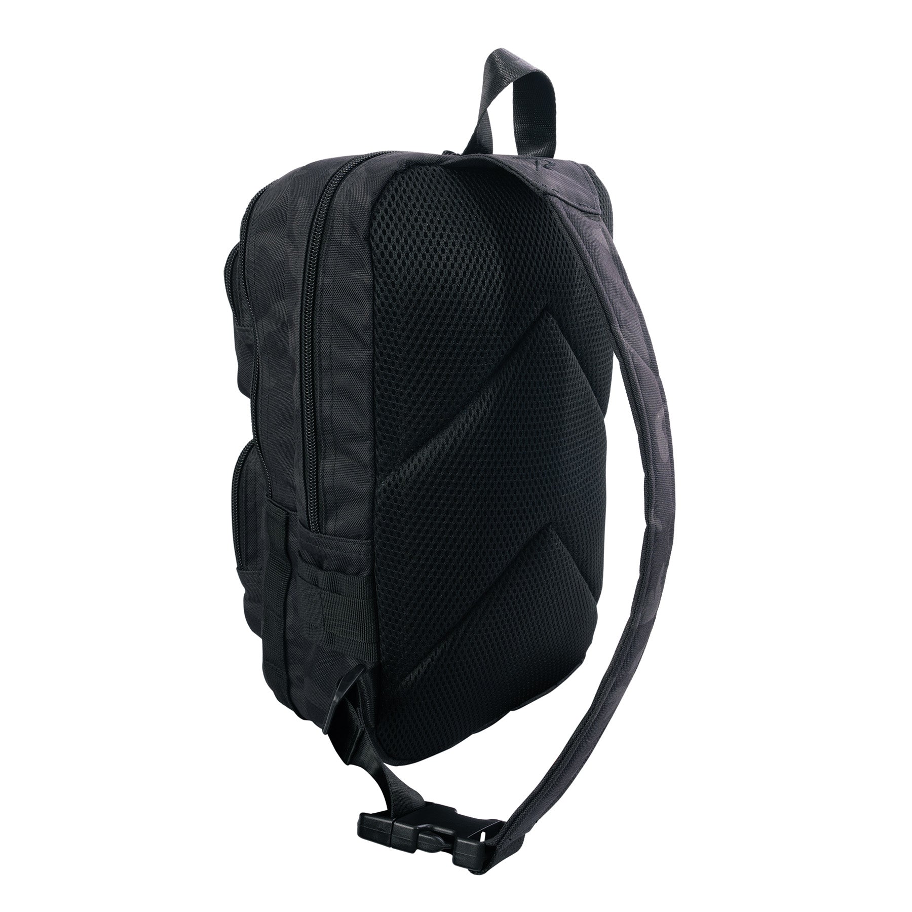 Rothco Tactical Traveler Sling Bag Midnight Black Camo - Compact EDC & CCW Backpack
