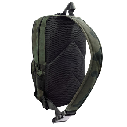 Rothco Tactical Traveler Sling Bag in Midnight Woodland Camo – Compact EDC and CCW Storage