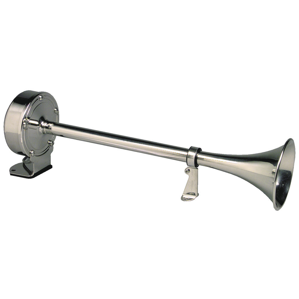 Schmitt Marine Deluxe All-Stainless 12V Single Trumpet Horn