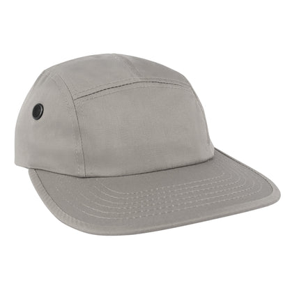 Rothco 5 Panel Street Cap Grey – Classic Adjustable Military-Style Headwear